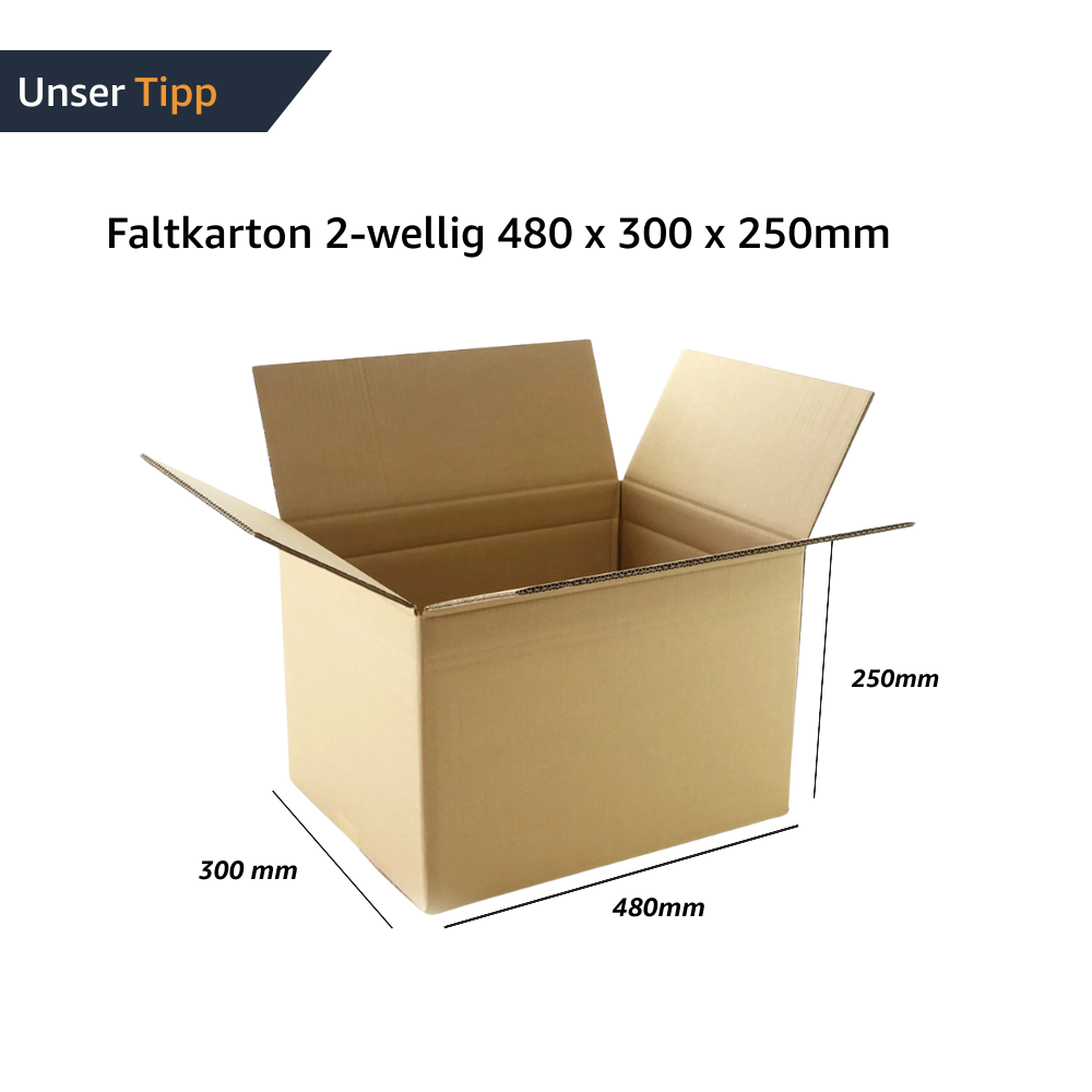 Faltkarton 480 x 300 x 250 mm 