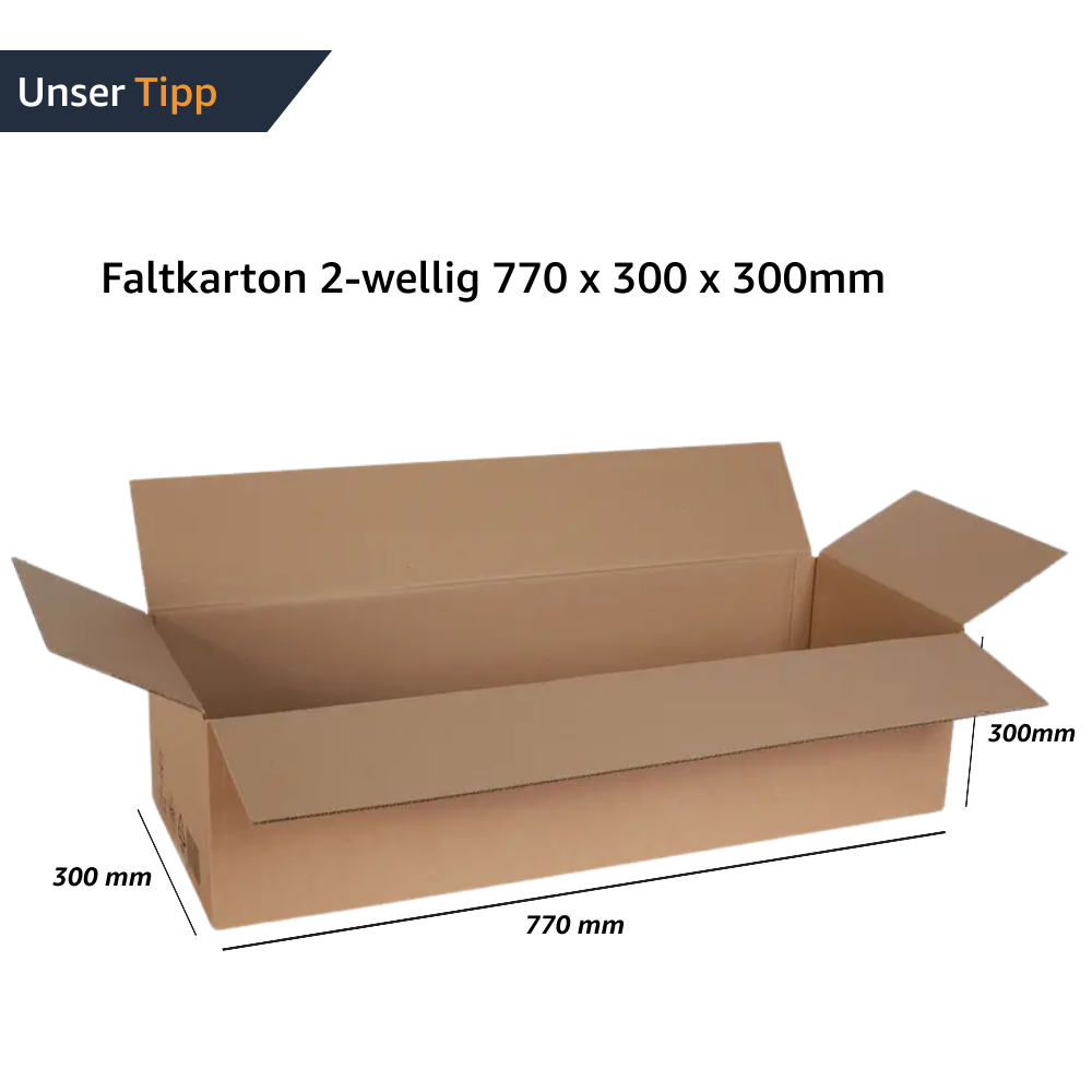 Faltkarton 770 x 300 x 300 mm