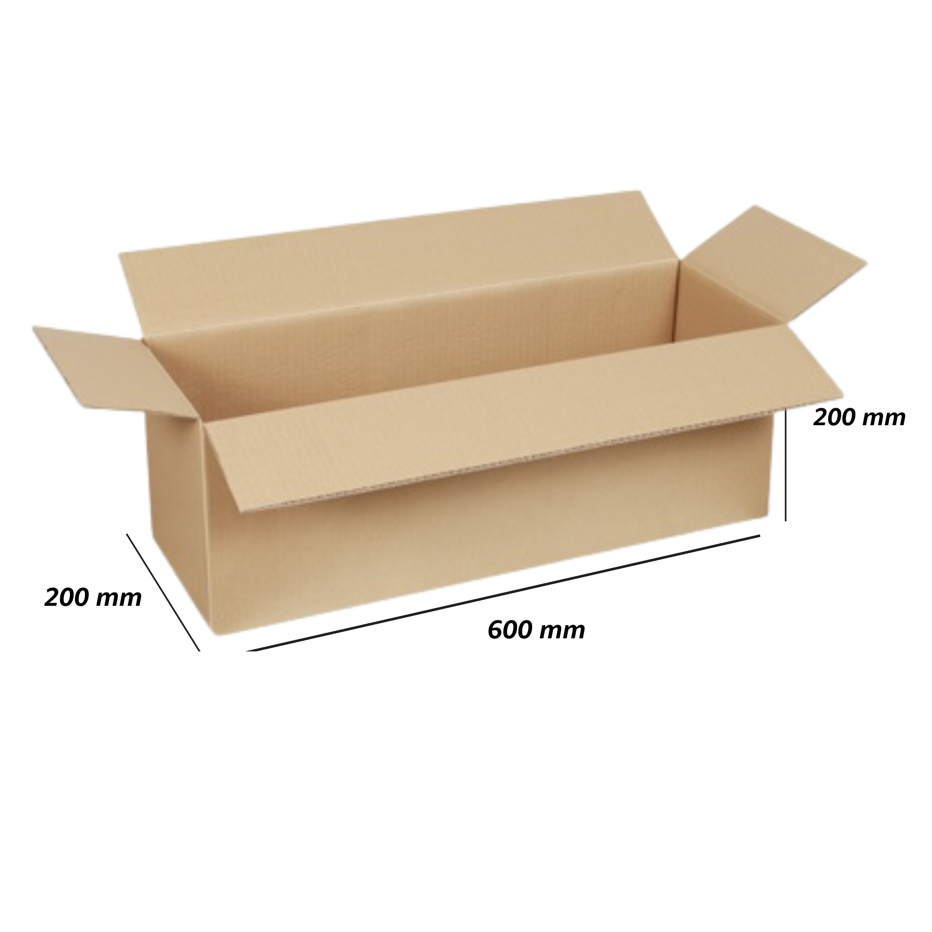 Faltkarton 600 x 200 x 200 mm